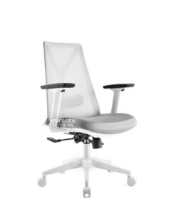 Cadeira Presidente Olympia, Encosto Reclinável, Apoio de Lombar - NR17, com Braço Regulável - Elements