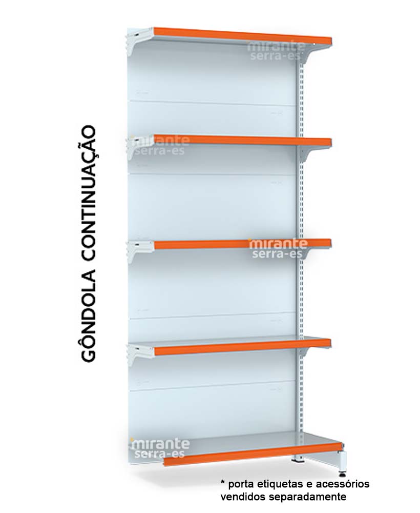 Gôndola Parede Continuação FIT 40 Kg
