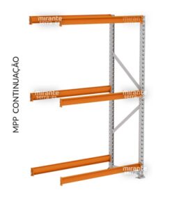 Mini Porta Pallet Continuação 250 Kg por Nível