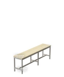 Banco Refeitório 4 Lugares, Avulso, Estrutura em Aço