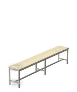 Banco Refeitório 6 Lugares, Avulso, Estrutura em Aço